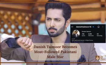 Danish Taimoor Becomes Most-Followed Pakistani Male Star