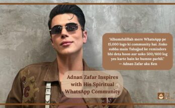 Adnan Zafar Inspires with His Spiritual WhatsApp Community