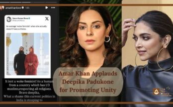Amar Khan Applauds Deepika Padukone for Promoting Unity