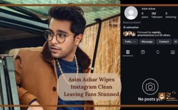 Asim Azhar Wipes Instagram Clean Leaving Fans Stunned