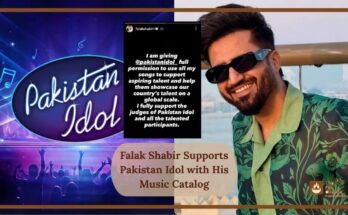 Falak Shabir Supports Pakistan Idol with His Music Catalog