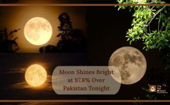 Moon Shines Bright at 97.8% Over Pakistan Tonight