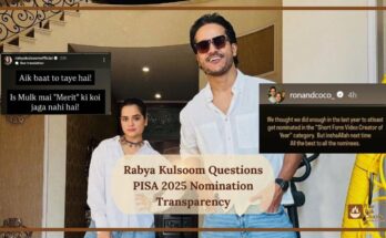 Rabya Kulsoom Questions PISA 2025 Nomination Transparency