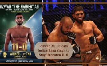 Rizwan Ali Defeats India’s Rana Singh to Stay Unbeaten 11–0
