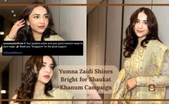 Yumna Zaidi Shines Bright for Shaukat Khanum Campaign