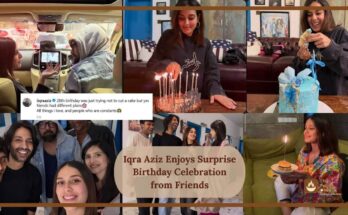 Iqra Aziz Enjoys Surprise Birthday Celebration from Friends