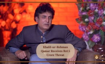 Khalil-ur-Rehman Qamar Receives Rs1.5 Crore Threat