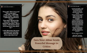Zara Noor Abbas Sends Powerful Message to Critics